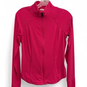 Hot pink Athleta salutation zip-up jacket